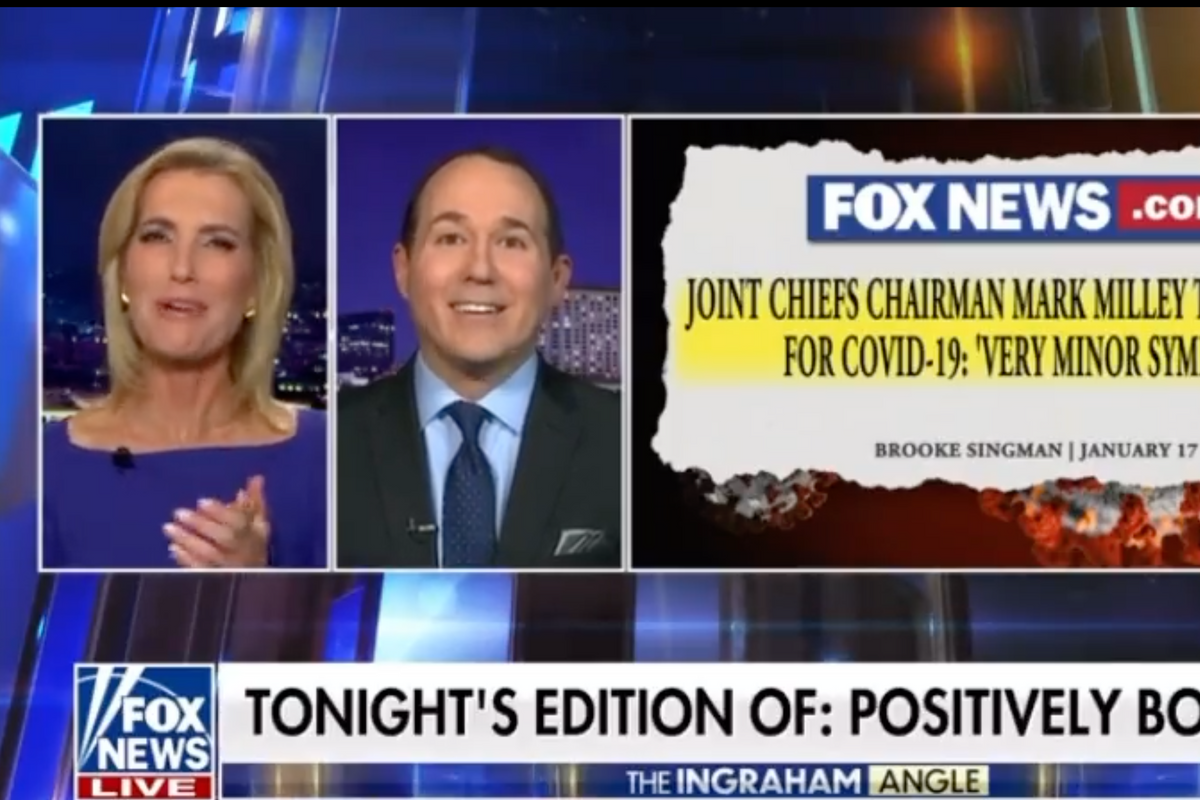 Laura Ingraham Gives COVID Round Of Applause For Infecting Gen. Mark Milley