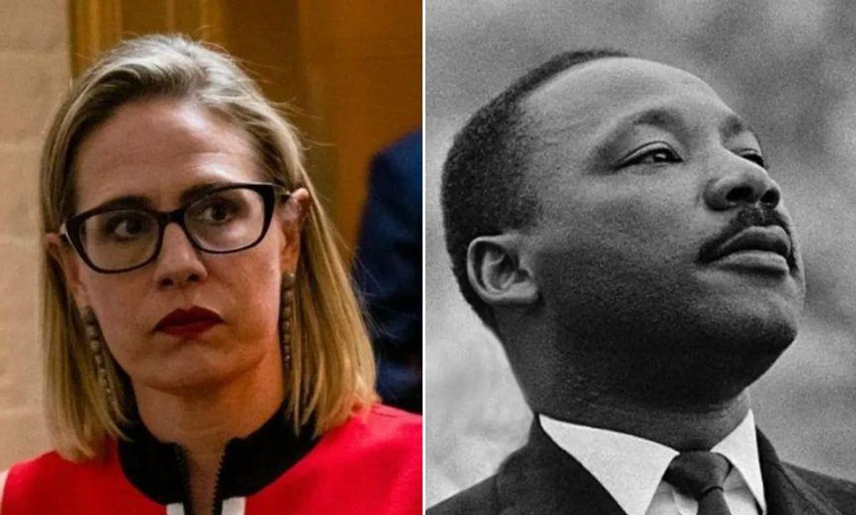 Sen. Sinema Tweeted an MLK Tribute and People Clapped Back With One of His Most Famous Quotes
