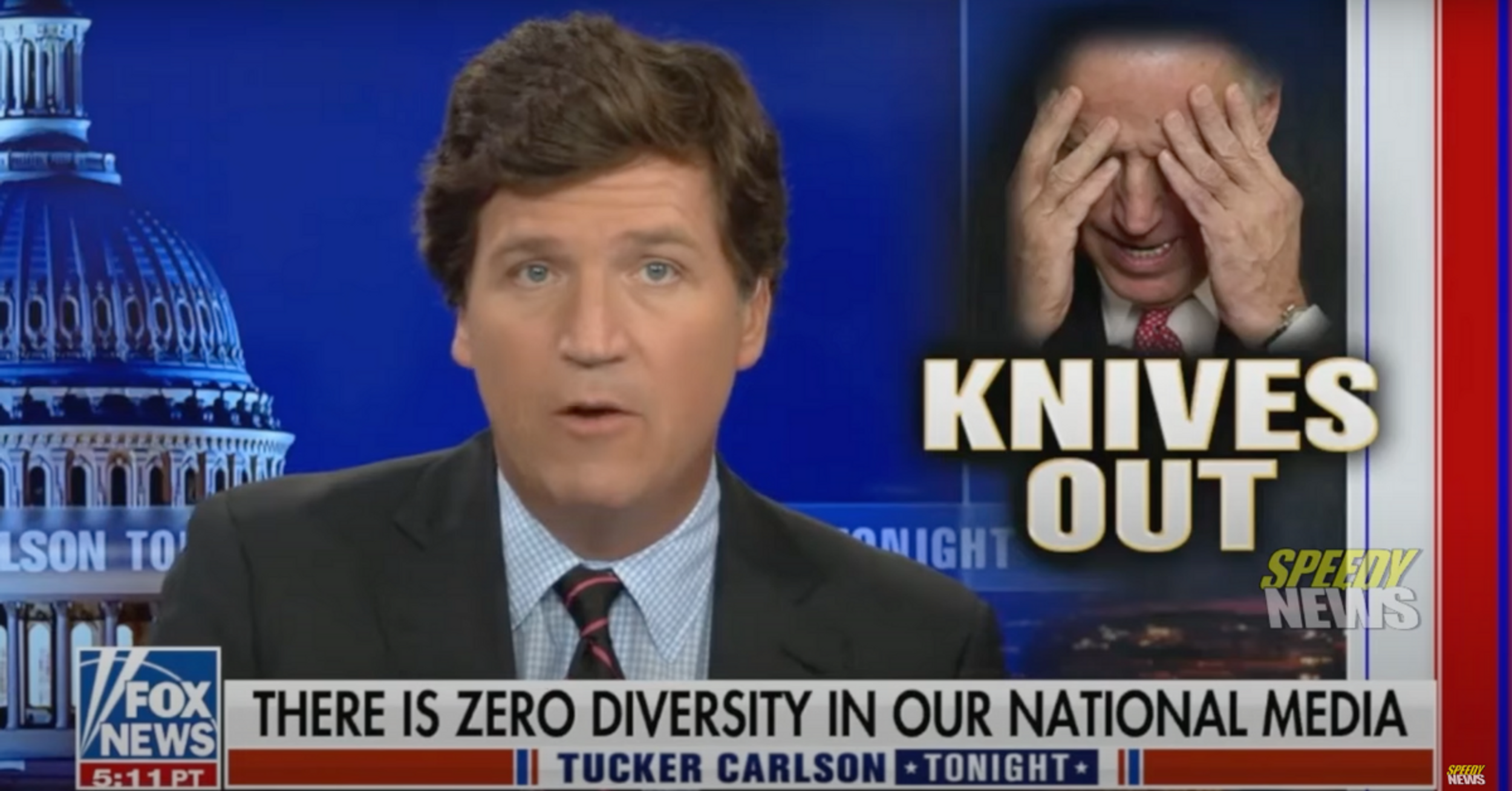 Tucker Carlson Ripped For Cringey 'Menstruating Teenagers' Comparison About Lack Of Media Diversity