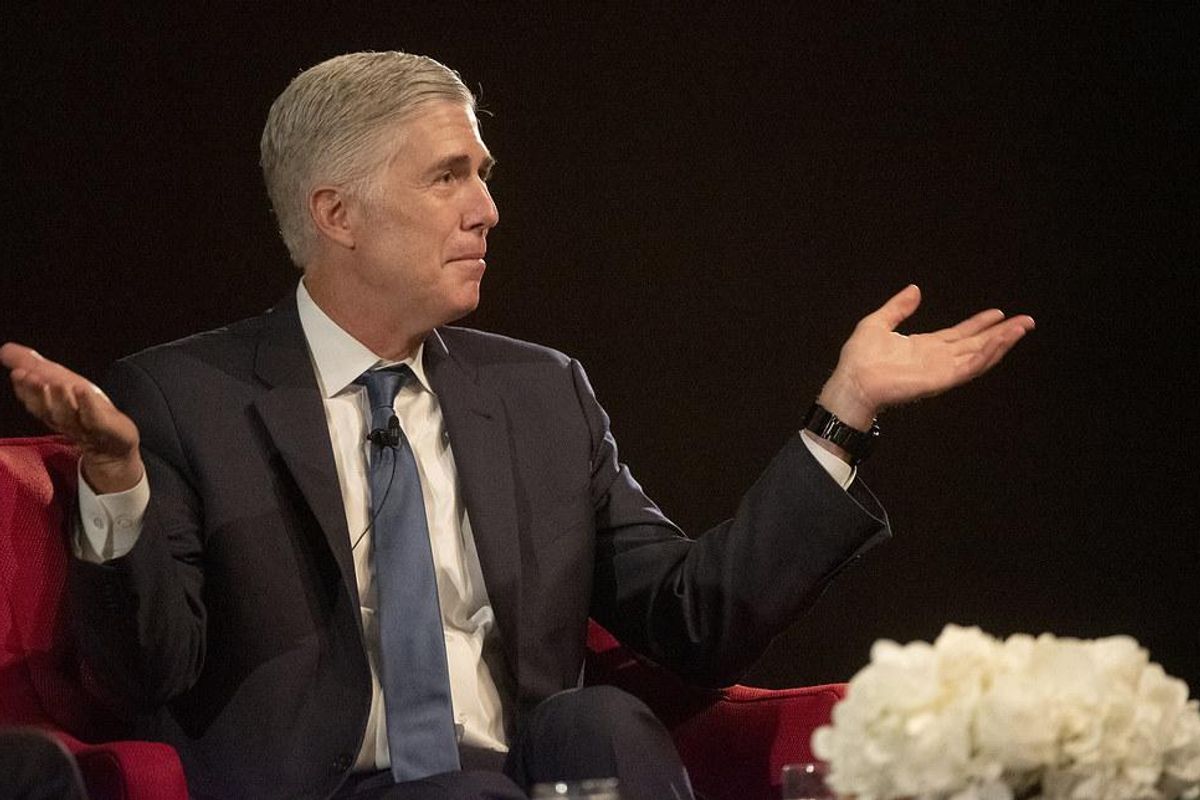 UPDATE: Justice Gorsuch Still Maskless, Still A Dick