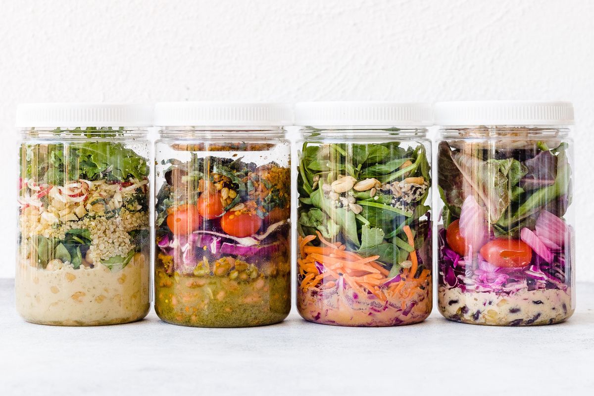 jars filled with healthy food