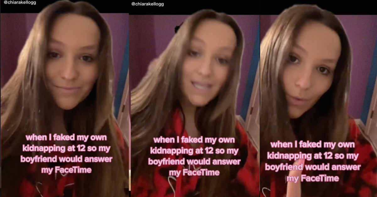 Woman's TikTok About Faking Her Own Kidnapping As A Kid To Get Boyfriend To Answer Her Call Is An Instant Classic