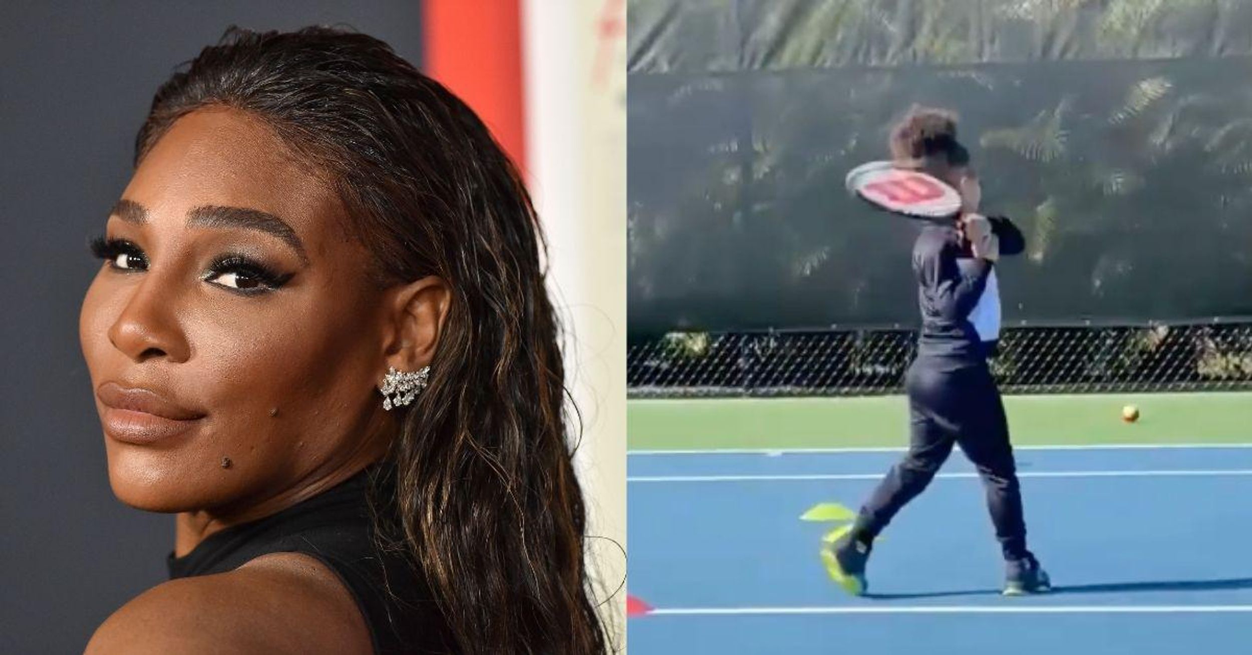 Serena Williams Just Showed Off Her Daughter's Wicked Backhand—And, Uh Oh, She's A Natural