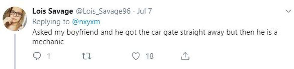 screenshot of a Tweet