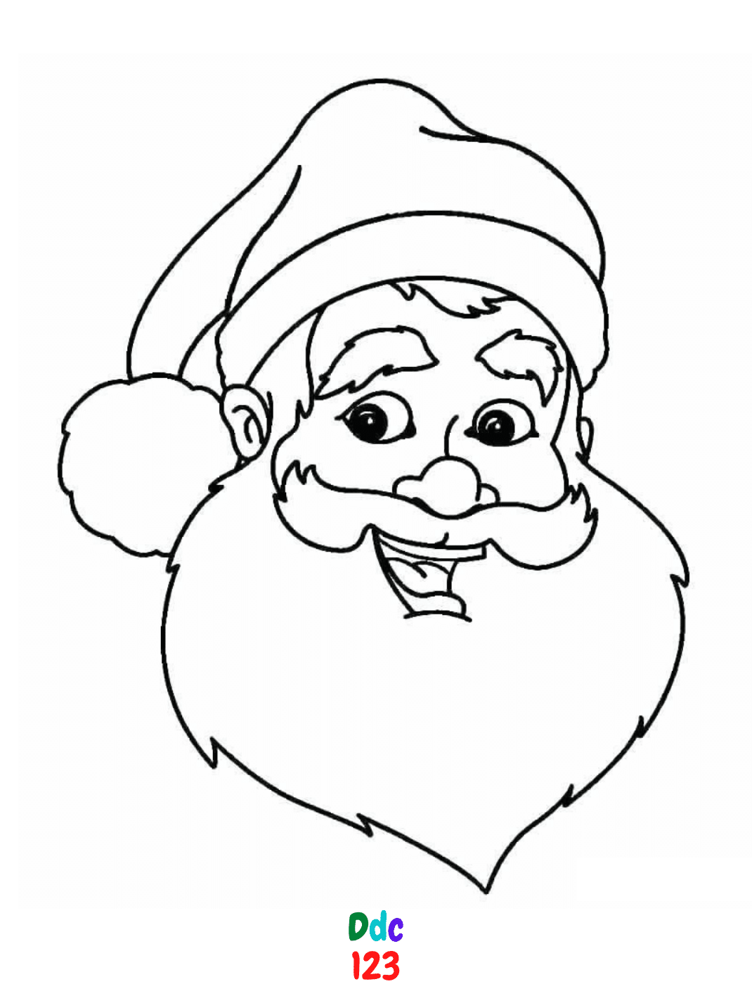 Santa Claus coloring pages for kids - DDC123