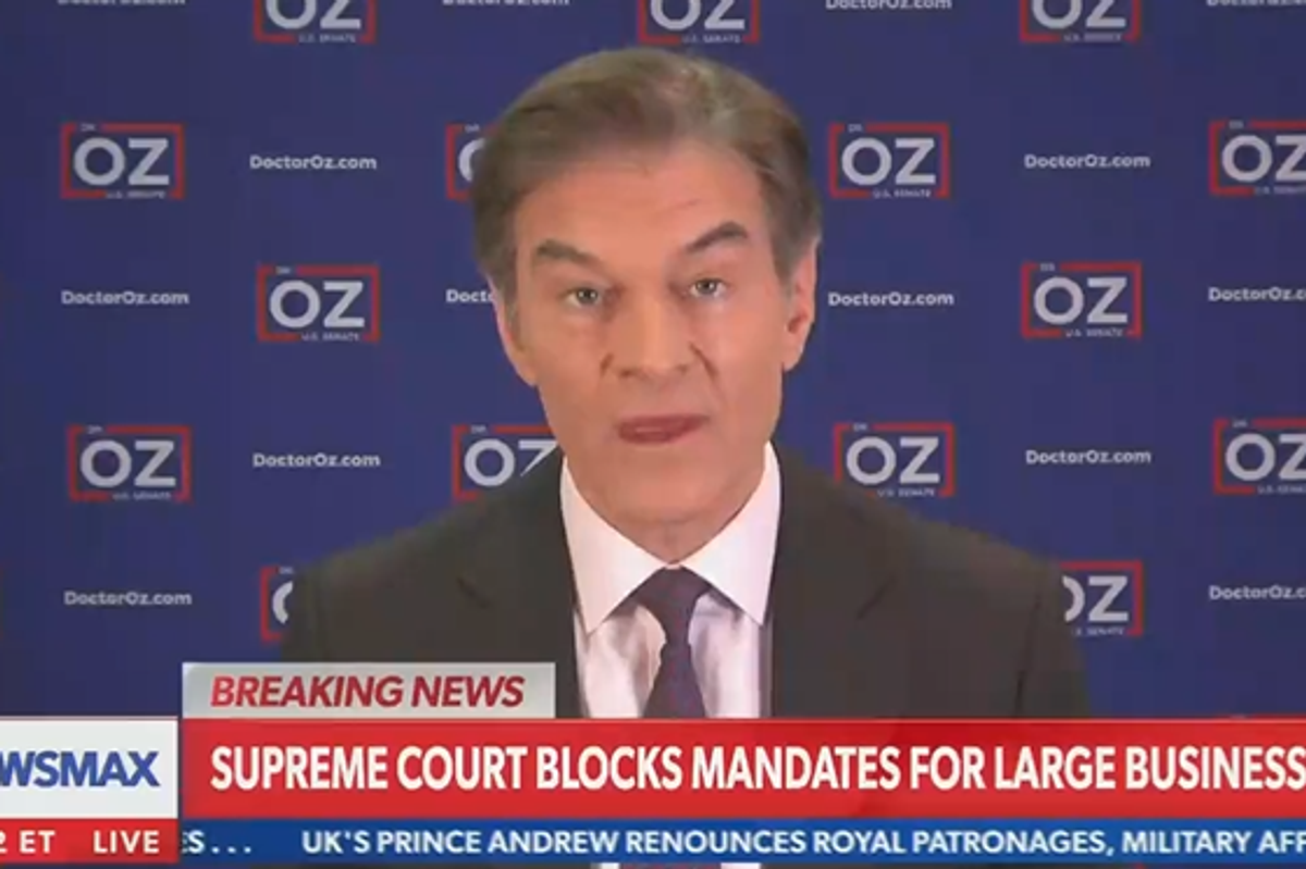 Dr. Oz So Mad Cheaty John Fetterman Cheating By Being On Right Side Of Issues!