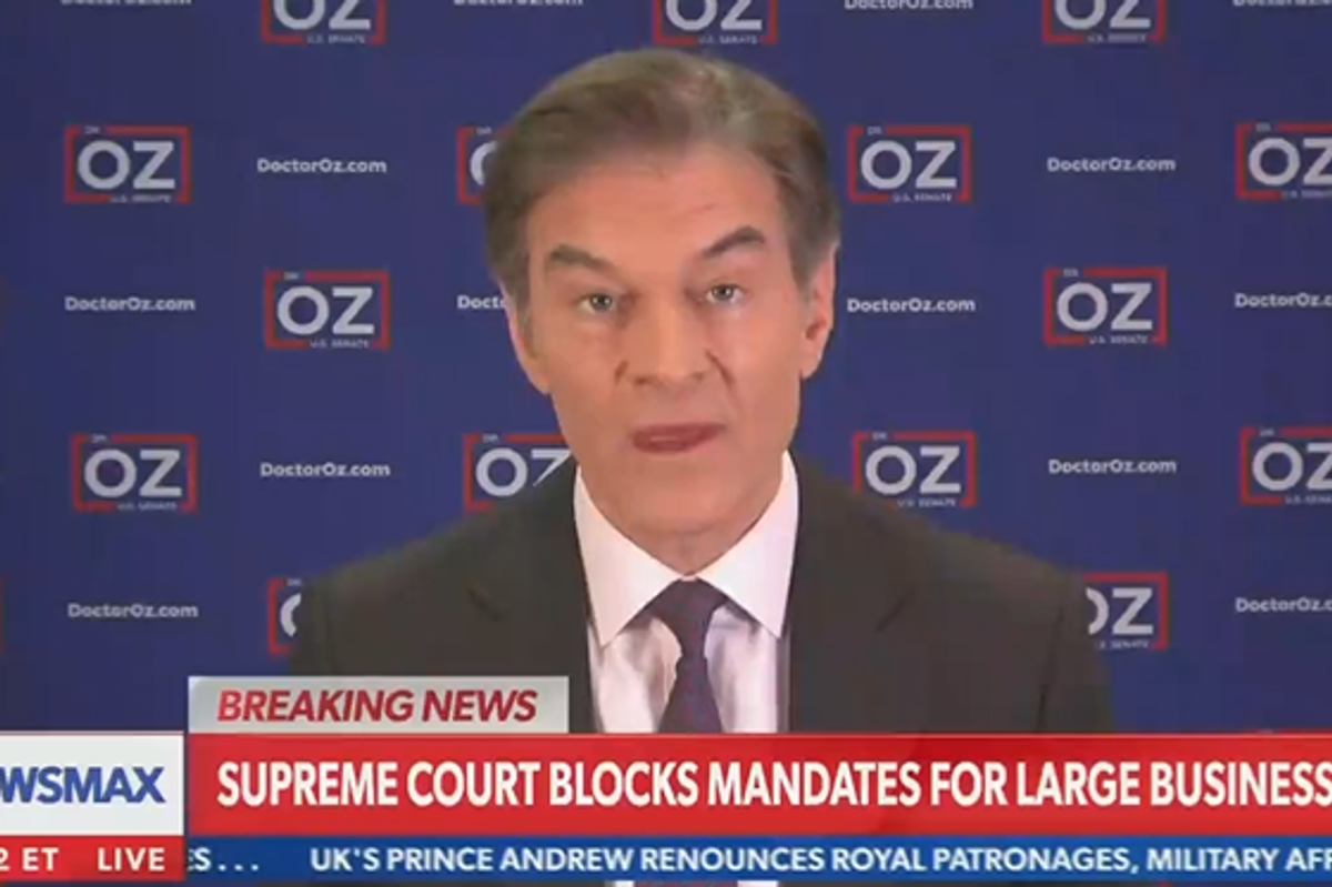 Dr. Oz Challenges Dr. Fauci To Brain Duel Outside Saloon At High Noon, SHUT UP HE'S SERIOUS STOP LAUGHING