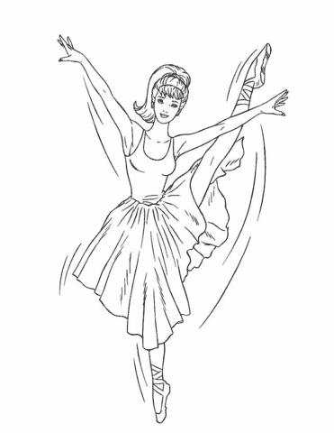 Barbie Coloring Pages for girls - DDC123