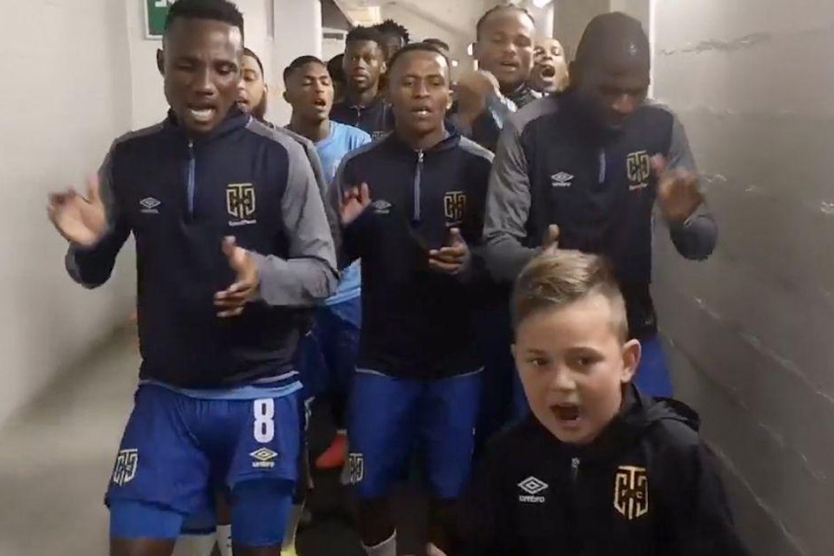 Mateo Manousakis, Cape Town City, pregame ritual, tunnel