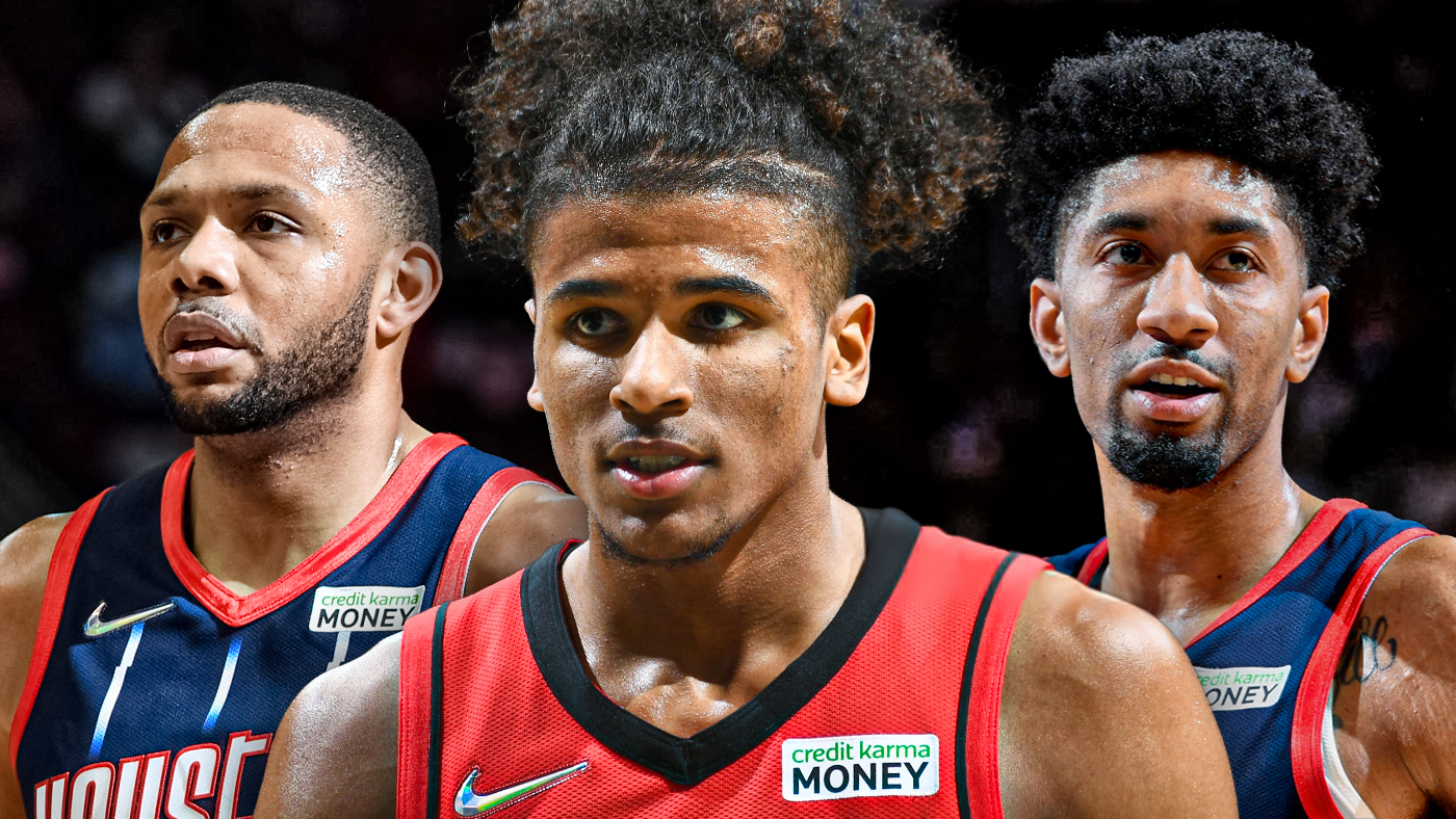 Rockets Eric Gordon, Jalen Green, Christian Wood