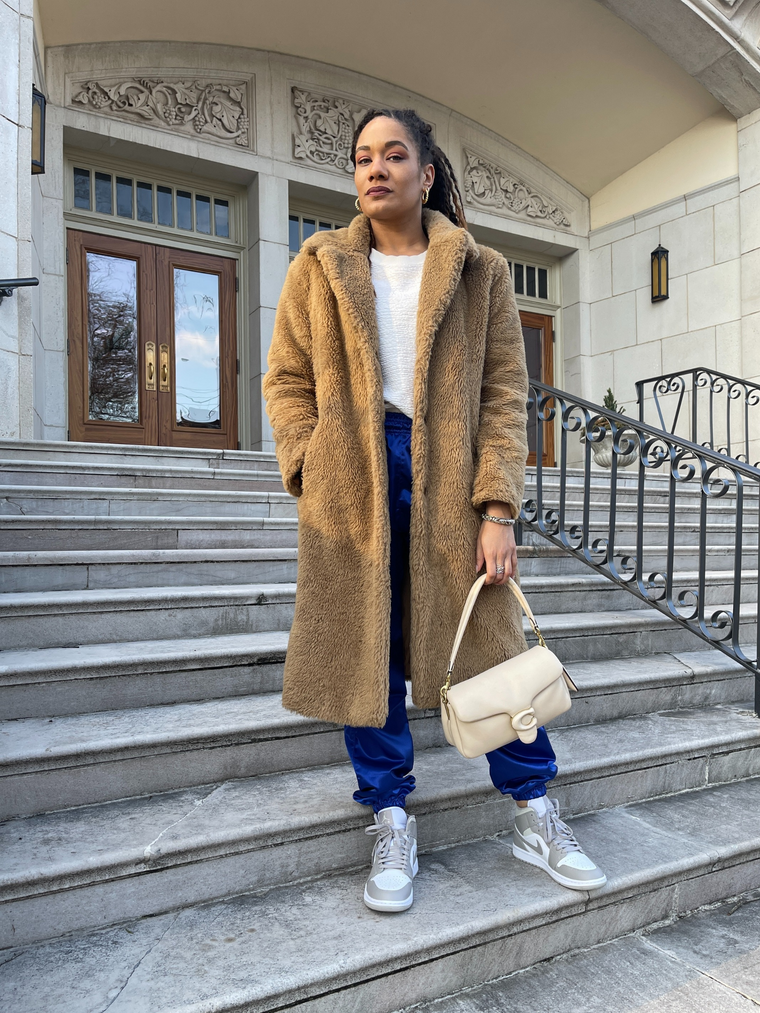 Get The Look: Teyana Taylor's Instagram Coach Shearling And