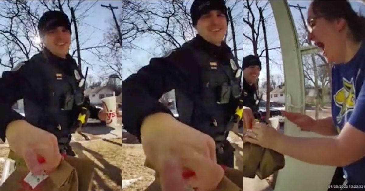 Doorbell Cam Captures South Dakota Cop Delivering DoorDash Order After The Driver Was Arrested