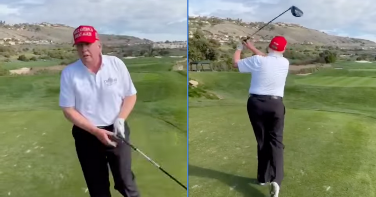 Trump Dragged After Smugly Declaring Himself The '45th And 47th' President In Golfing Video