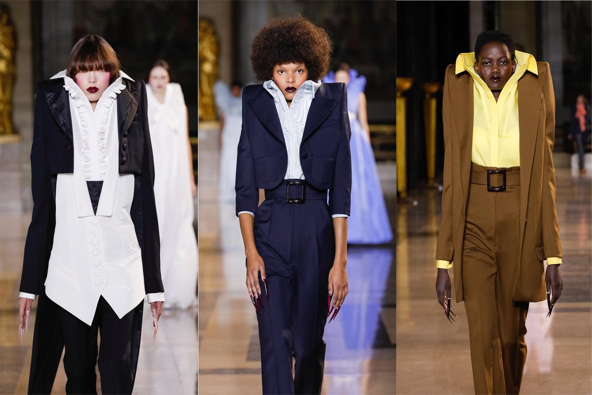 Viktor Rolf Sent Models Out In Extremely Raised Shoulders Paper Viktor Rolf Sent Models Out In Extremely Raised Shoulders Paper