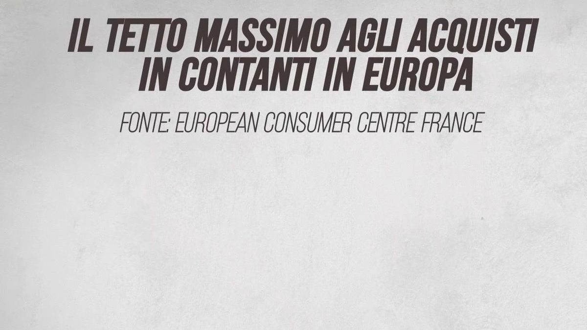 Il tetto massimo agli acquisti in contanti in Europa