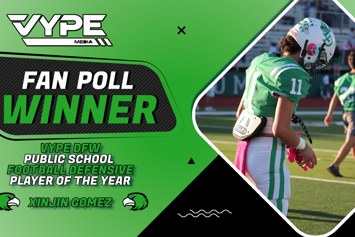 Lake Dallas safety, Xinjin Gomez, wins VYPE DFW Public School Defensive Player of the Year Fan Poll