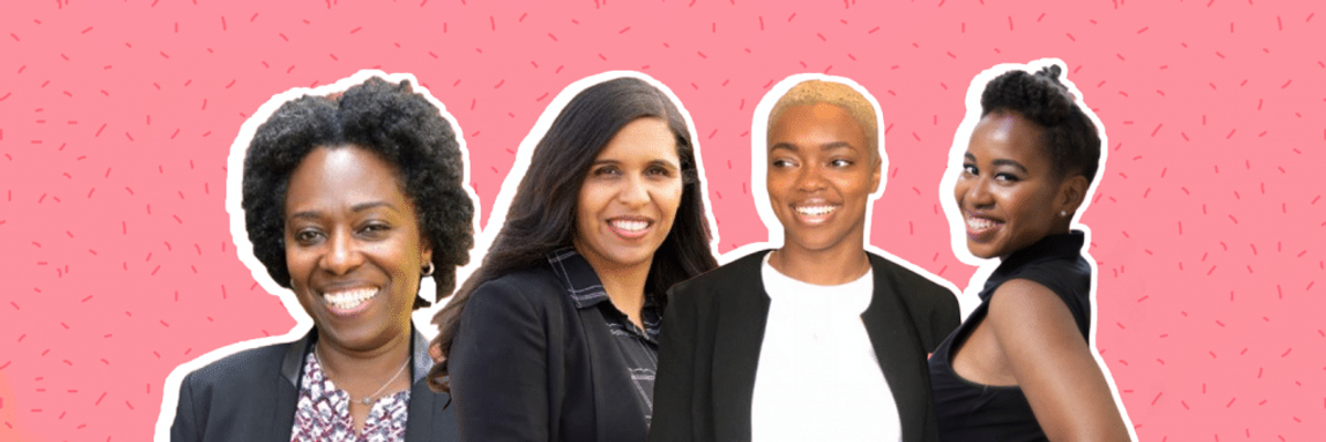 for afro-latinx women: Nidya Simone, Janel Martinez, Candace Valenzuela, Nodia Mena