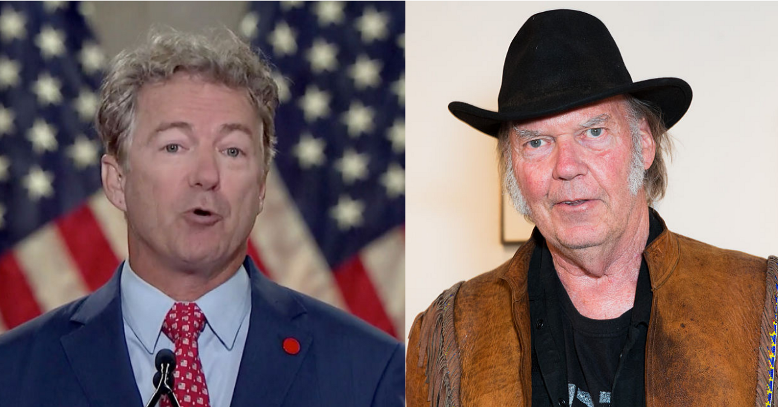 Rand Paul Just Awkwardly Changed The Lyrics Of A Neil Young Song To Defend Joe Rogan—And Yikes