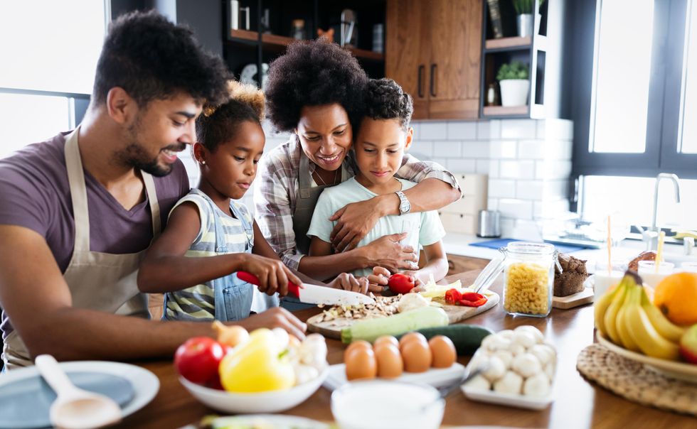 family cooking