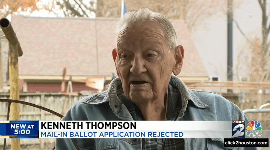 'I've Never Missed A Vote':Texas Voter Suppression Laws Screws Over WW2 Veteran Voter