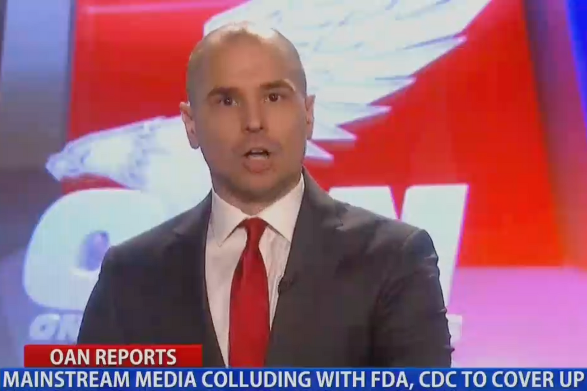 Extremely Normal And Well-Adjusted OAN Guy Excited For Vaccine To Kill All Of The Liberals