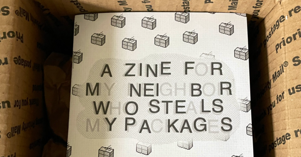 Woman Creates Epic 'Zine' To Call Out Whoever Keeps Stealing Her Packages—And Twitter Is Impressed