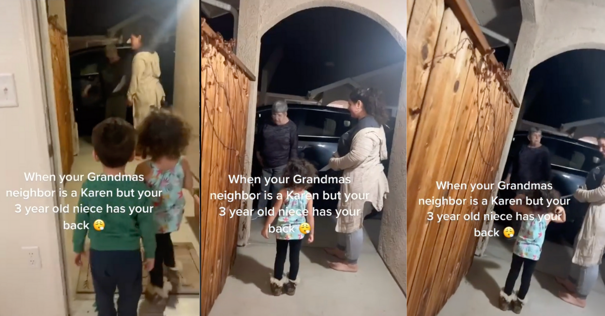 3-Year-Old Girl Jumps In To Defend Her 'Auntie' From Her Grandma's Irate Neighbor In Epic Viral Video