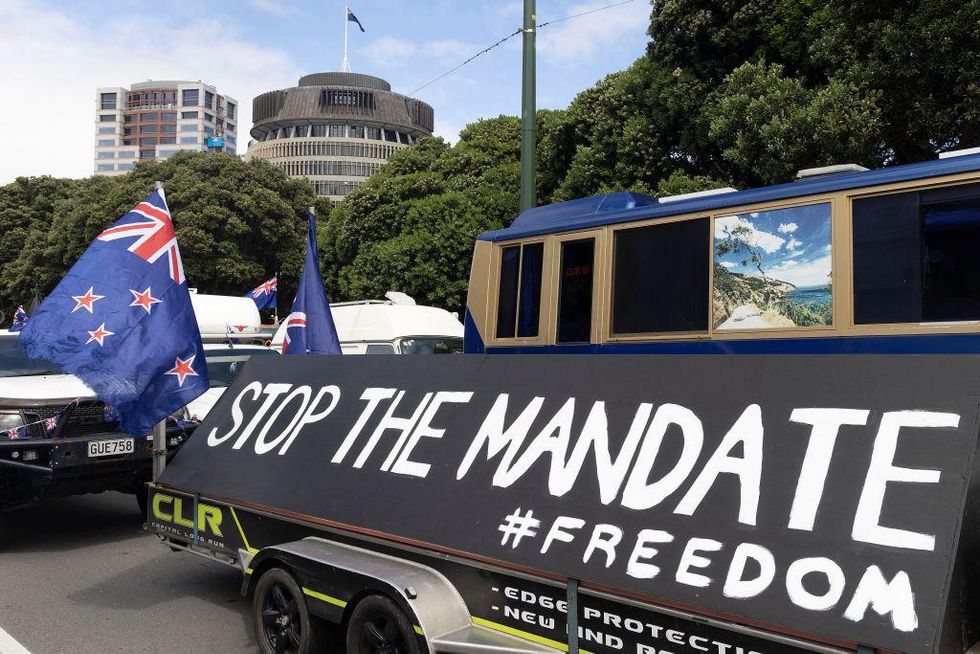 New Zealand 'convoy for freedom' protests vaccine mandates in nation's capital