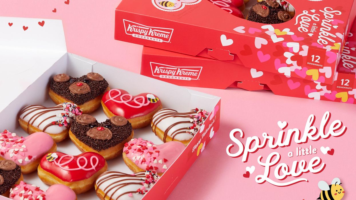 Krispy Kreme adds 4 new heart-shaped doughnuts for Valentine's Day