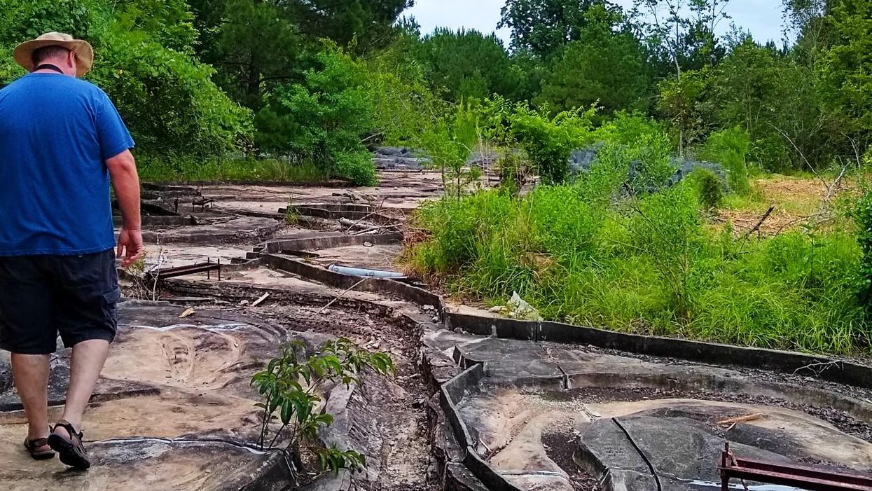 The preserve with the ruin of a concrete 'map' in Mississippi covers 50 acres. Here’s how to see it
