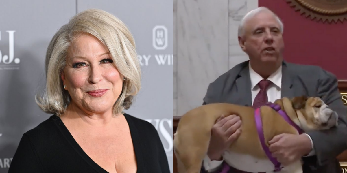 Bette Midler Claps Back After Jim Justice Says To Kiss Dog's 'Hiney ...