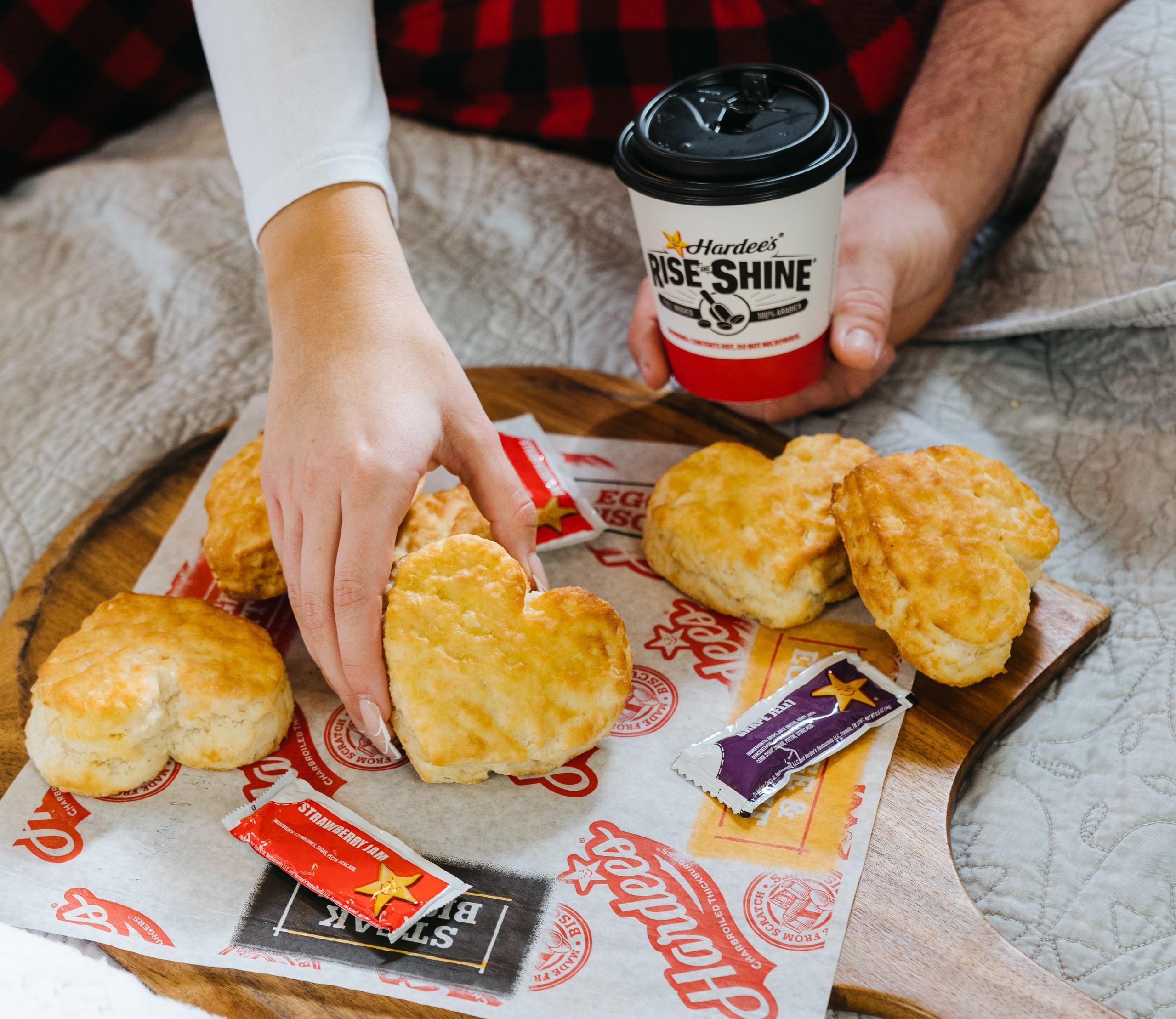 Hardee's brings back heart-shaped biscuits for Valentine's Day