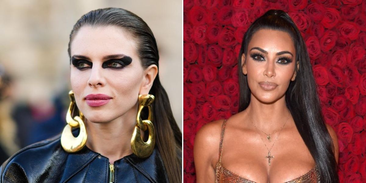 Julia Fox Responds to Claims About Copying Kim Kardashian