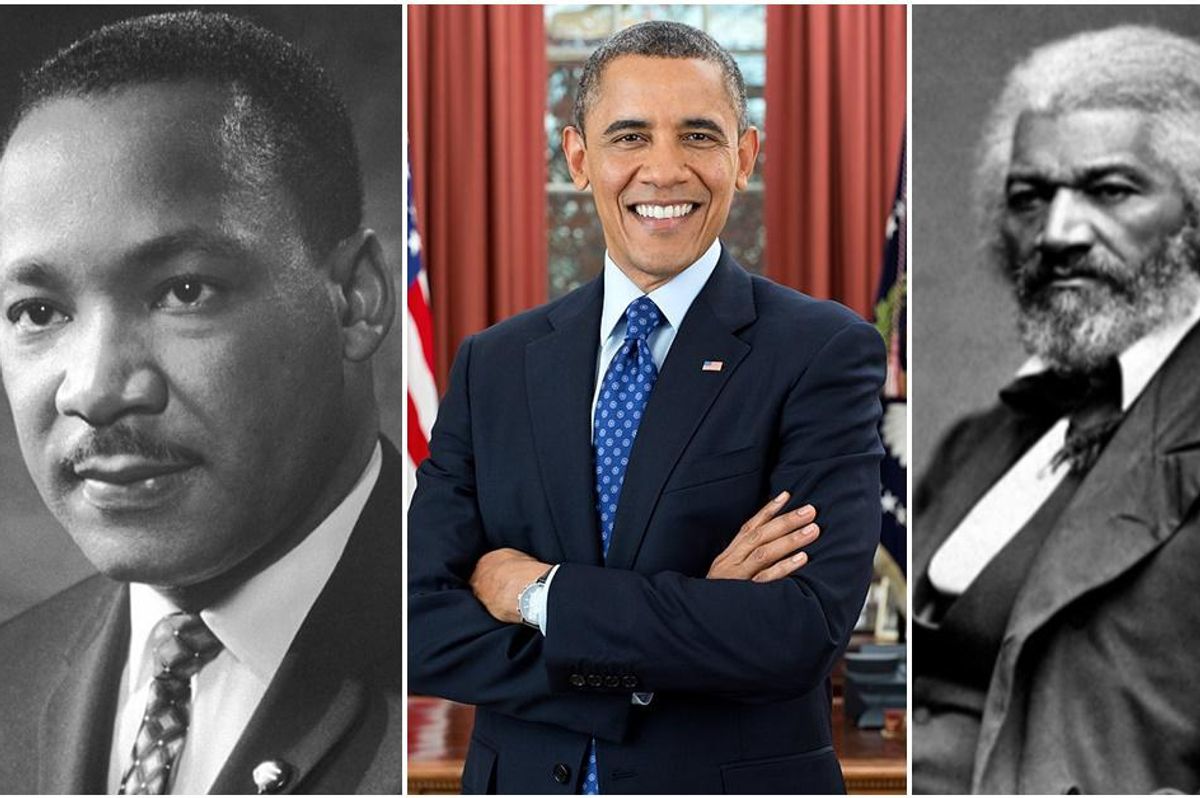 black history month, barack obama, martin luther king jr., frederick douglass