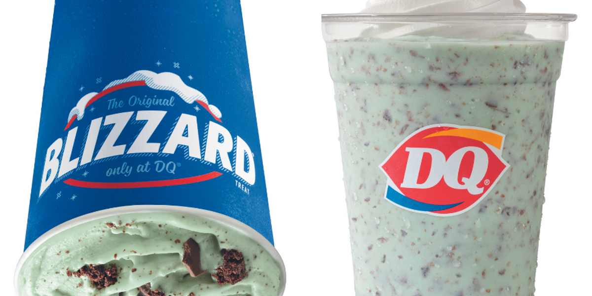 Dairy Queen adds mint brownie Blizzard, brings back mint chip shake It's a Southern Thing