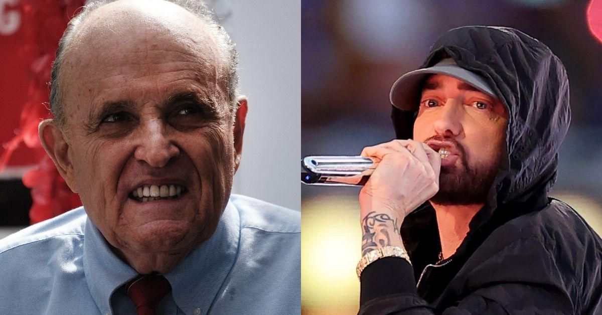 Rudy Giuliani Slammed After Suggesting Eminem Leave The U.S. For Taking A Knee During Super Bowl