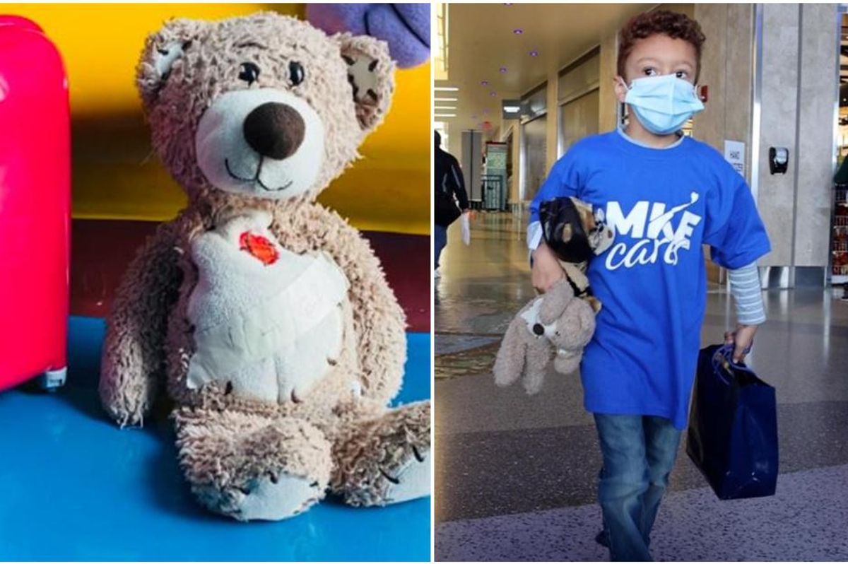 milwaukee airport, david burnett, lost teddy bear