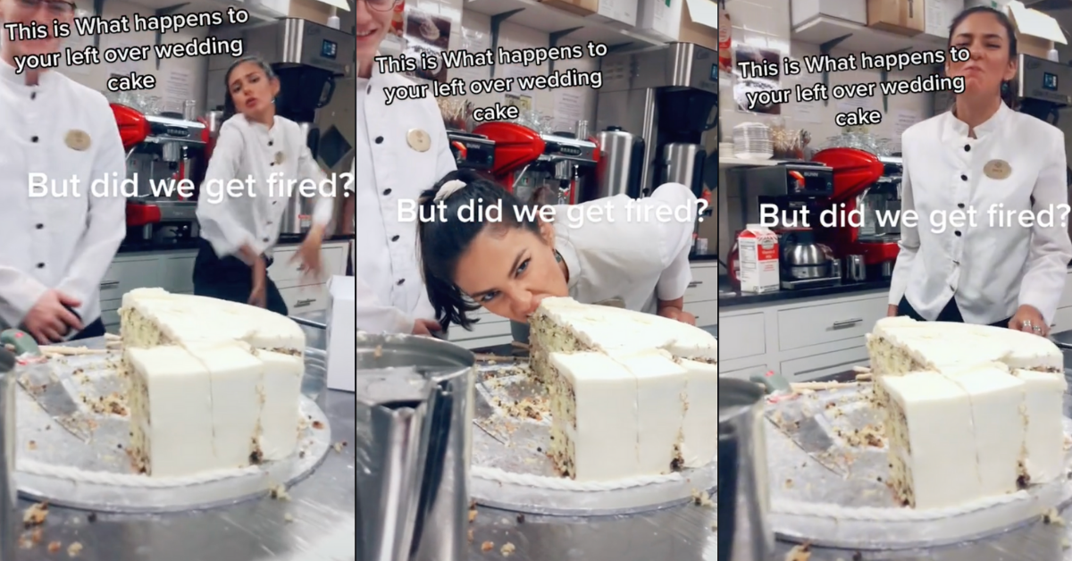 Viral Video Sparks Debate After Wedding Catering Staff Show What They Do With Leftover Cake
