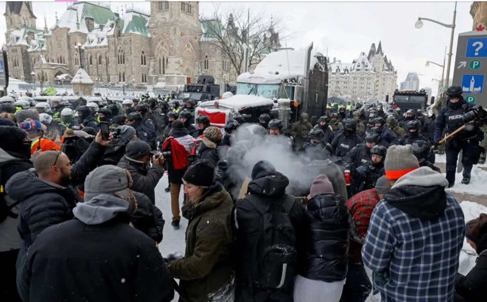Canadian Police Begin Major Push To End Ottawa Anti-Vax Occupation