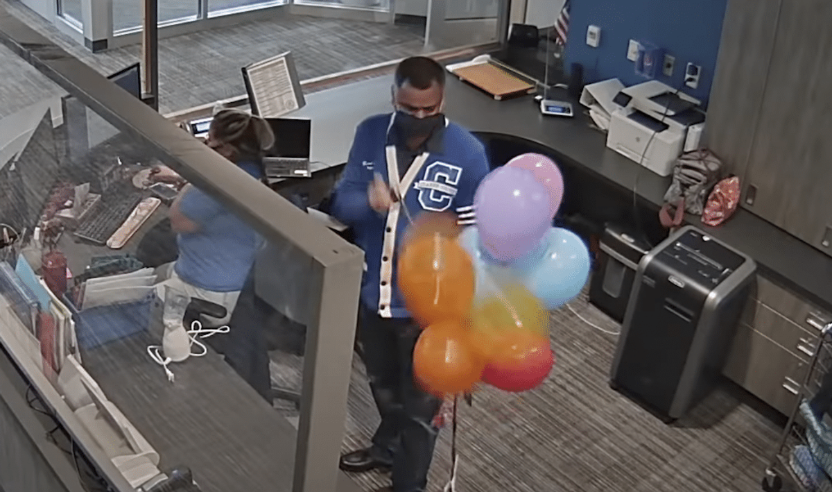 Georgia Principal Caught On Camera Popping Rainbow Balloons Sent To Support LGBTQ+ Student