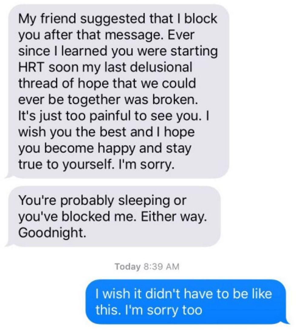 screenshot of a text conversation