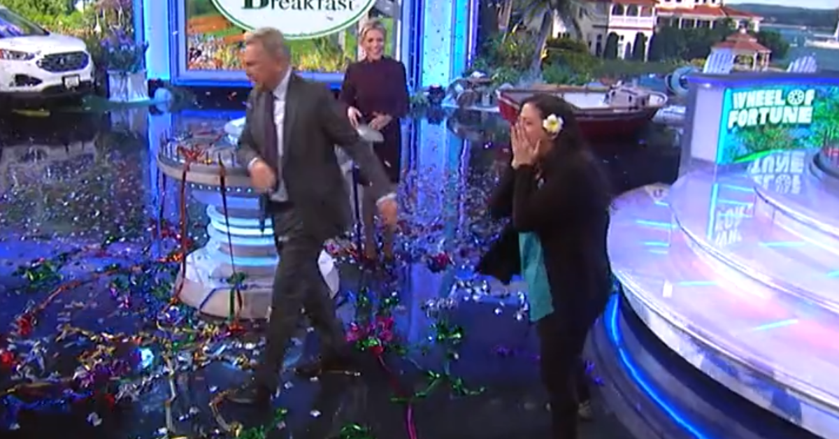 A Stunned Pat Sajak Jokingly Walks Off Set After Third 'Wheel Of Fortune' $100k Winner In A Row