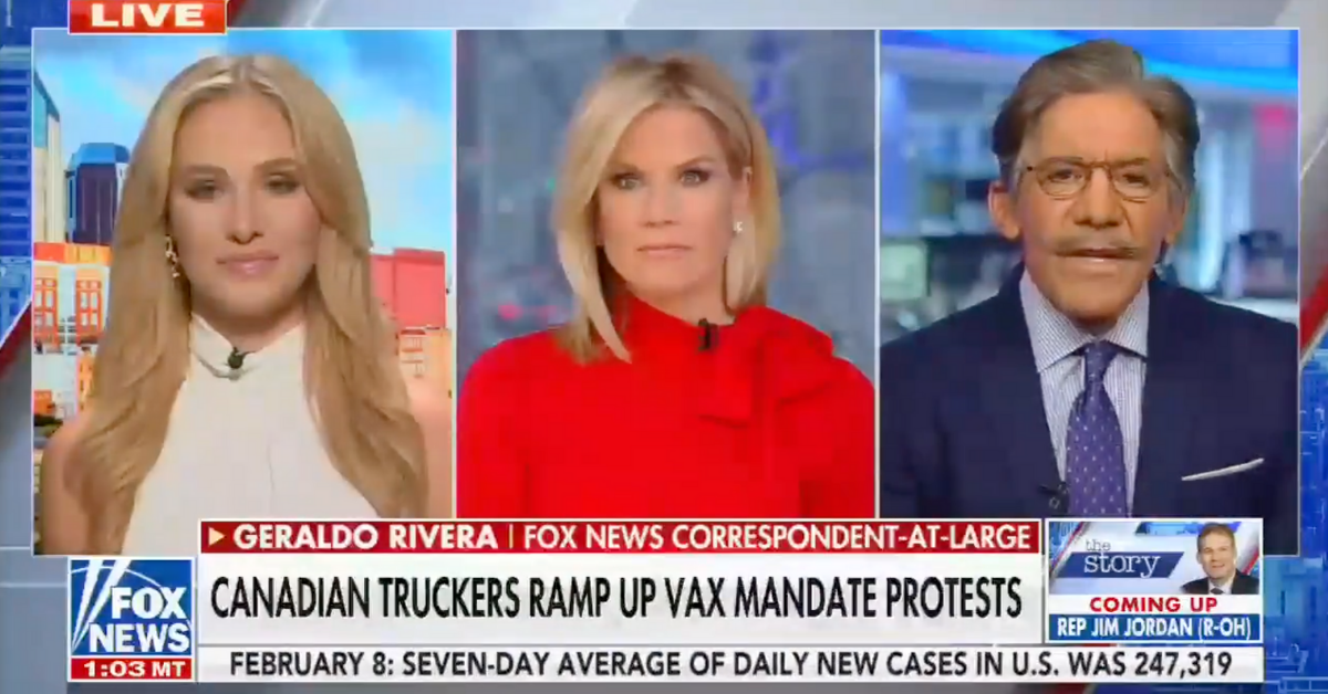 Geraldo Slams 'Appallingly Naïve' Tomi Lahren For Supporting 'Thuggish' Canadian Trucker Protests