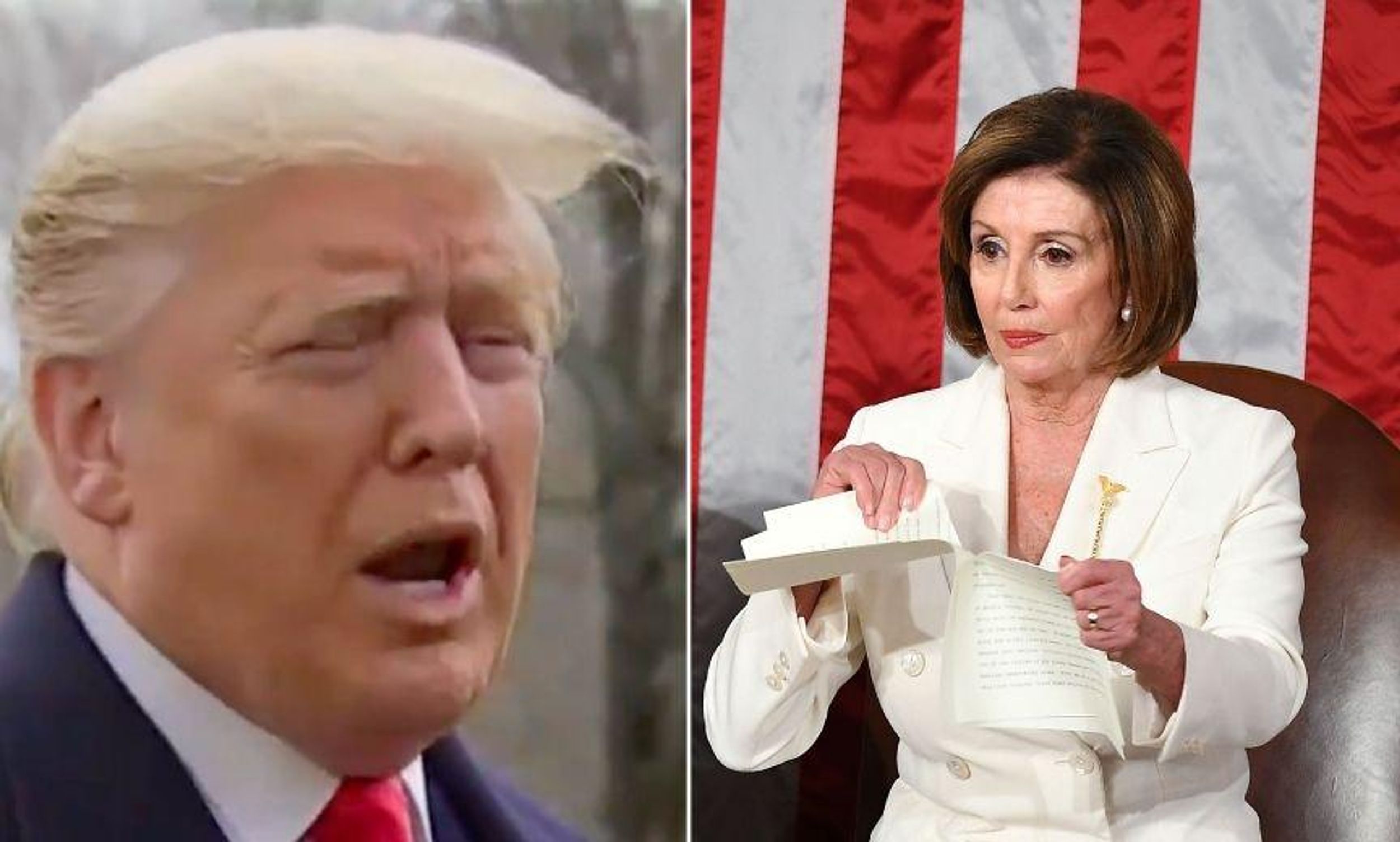 2020 Video of Trump Saying Pelosi Broke Law by Ripping SOTU Speech Ages Horribly After Reports Trump Ripped Classified Docs