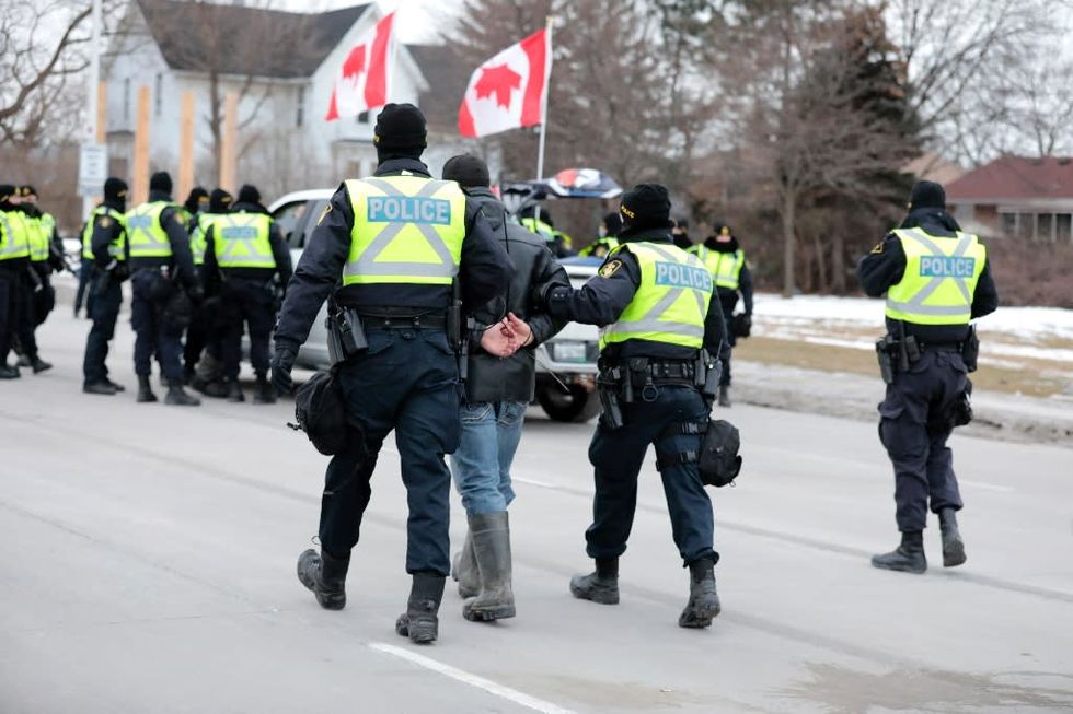 Canadian Police Arrest Anti-Vax Protesters And Reopen Border Bridge