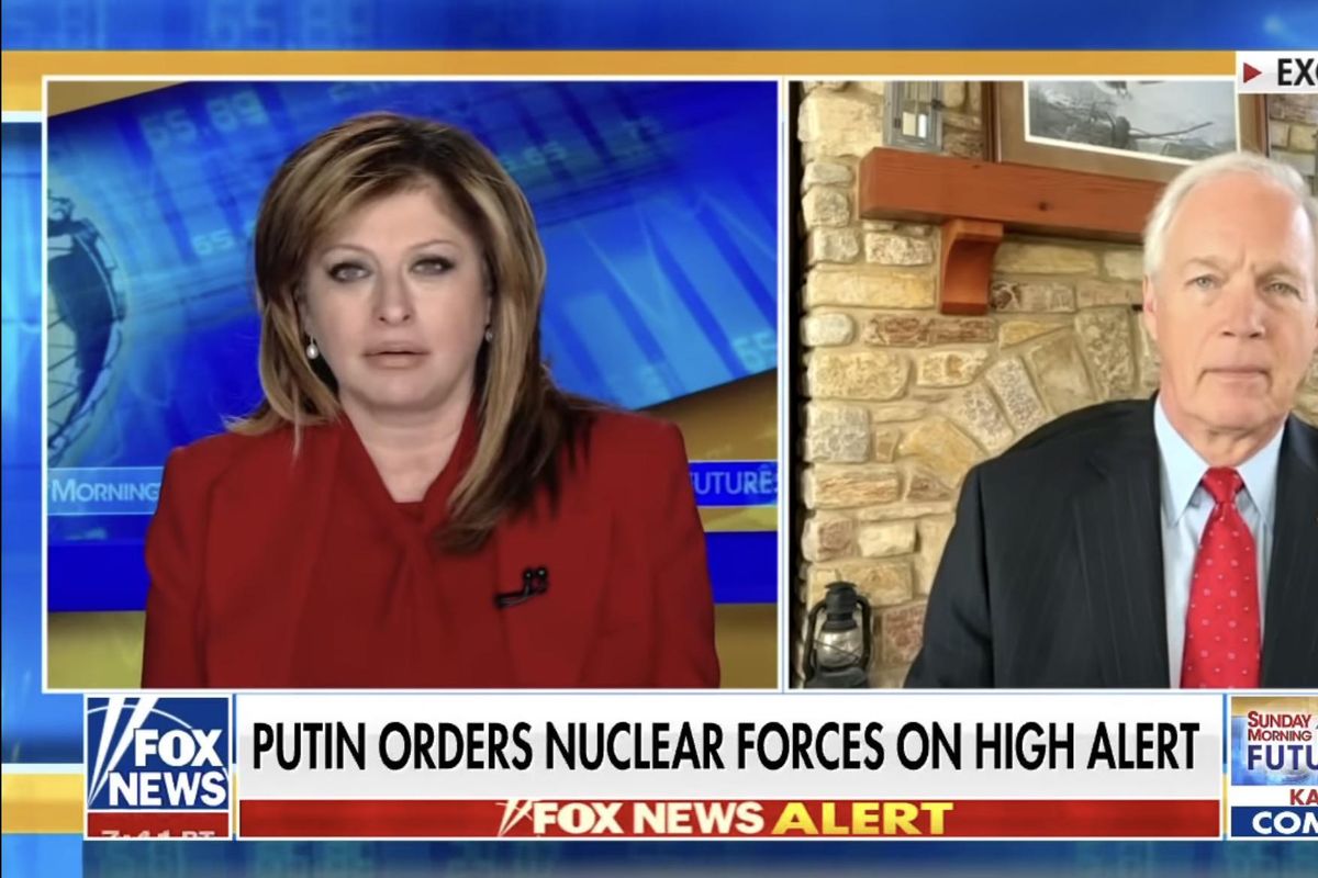 Ron Johnson Knows Who's Responsible For Ukraine Invasion, And It Is Democrats