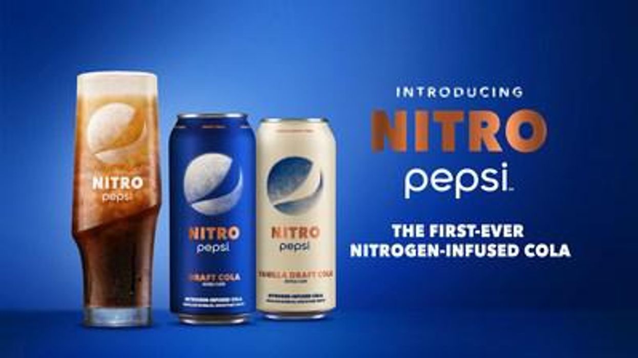 Pepsi is releasing the first-ever nitrogen-infused soda this month