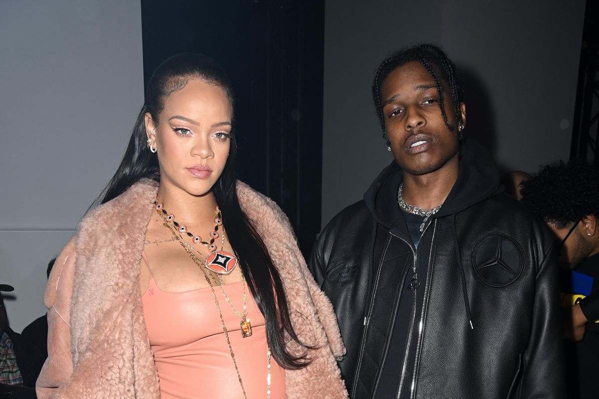 Rihanna attends Louis Vuitton Show tribute Virgil Abloh at Miami