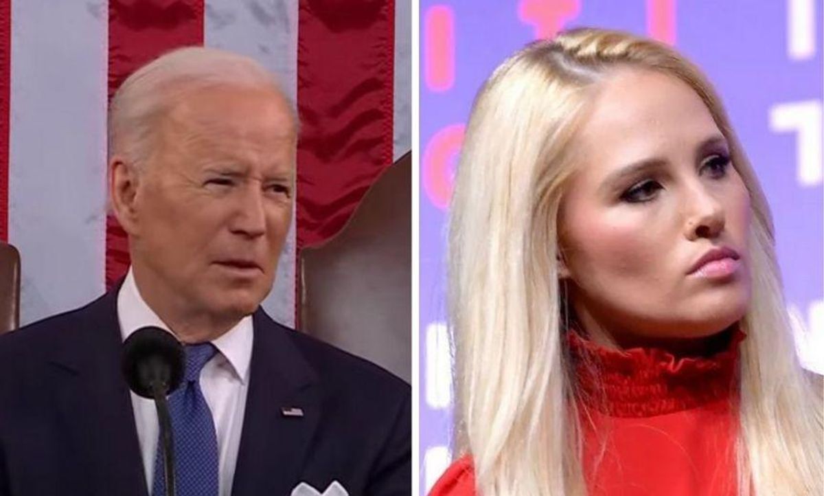 Tomi Lahren Tried to Own Biden With Tweet Equating Putin's Invasion With 'Wearing Face Diapers'—It Did Not Go Well