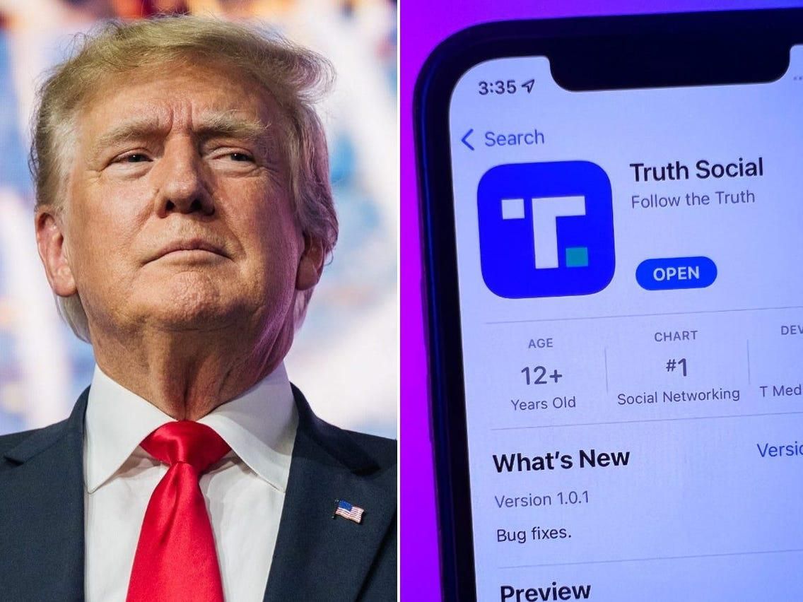 Trump's Truth Social App Is Five Alarm Dumpster Fire About To Collapse
